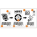 60А 12В/24В/36В/48В POW-M60-PRO Контролер заряду сонячних батарей (модулів) підтримка LiFePO4 АКБ