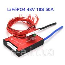 60А 48В BMS контролер заряд-розряд плата DaLy LiFePO4 48V 16S 60A симетрія