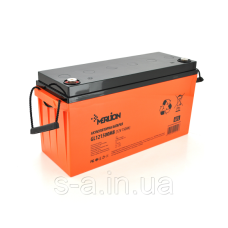 150Ач GEL Акумуляторна батарея MERLION GL121500M8 12 V 150 Ah (483 х 170 х 240) Q1/24