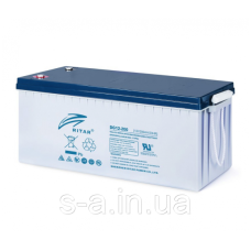 Акумуляторна батарея GEL RITAR DG12-200, Gray Case, 12V 200.0 Ah ( 522 х 240 х 219 (224) ) Q1