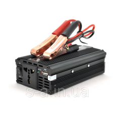 Інвертор напруги Voltronic, 1000ВА(600Вт), 12/220V, апроксимована, 1 універсальна розетка, клеми + крокодили