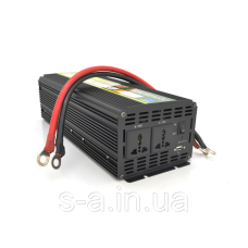 Інвертор напруги Wm-5000(3000Вт), 12/220 с апроксимированою синусоїдюй, 1 універсальна розетка+USB, клеми