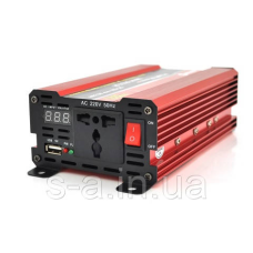 Інвертор напруги NV-2000(1200 Вт)+LCD, 12/220V, aproximated, 1 універсальна розетка, клеми + АЗП, Box