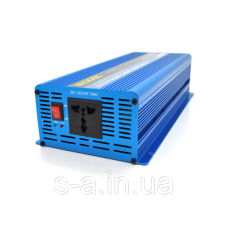 Інвертор напруги NV-1500(900 Вт) з правильною синусоїдою, 12/220V, 1 універсальні розетки, Клеми, Box