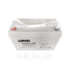 100А·год Акумуляторна батарея HEGEL GEL 100-12 12V 100Ah (330x171x220 mm), 30kg